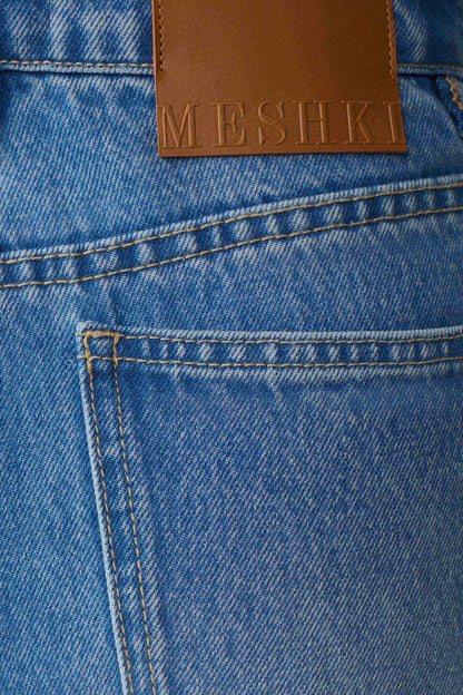 Bobby Oversized Jean With Front Pleat - Summer Blue