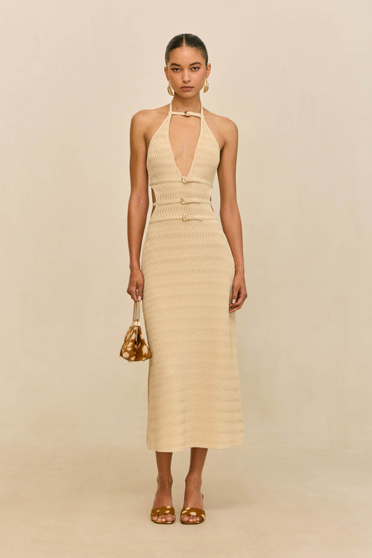 EVALEIGH KNIT DRESS - BEACH
