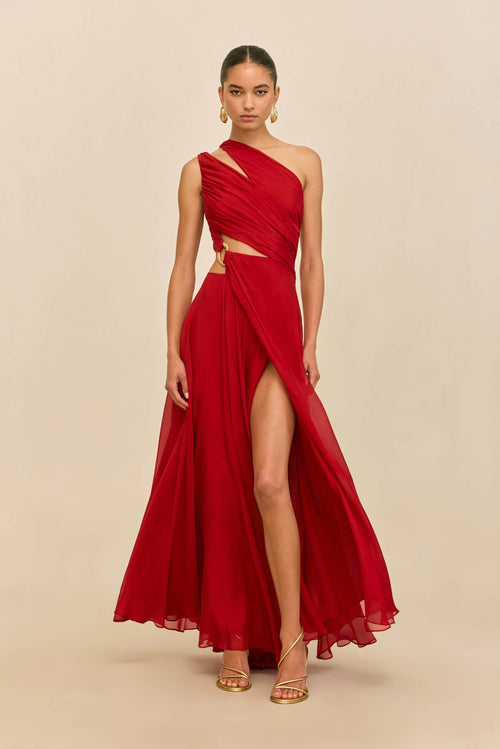 ZAN GOWN - MERLOT
