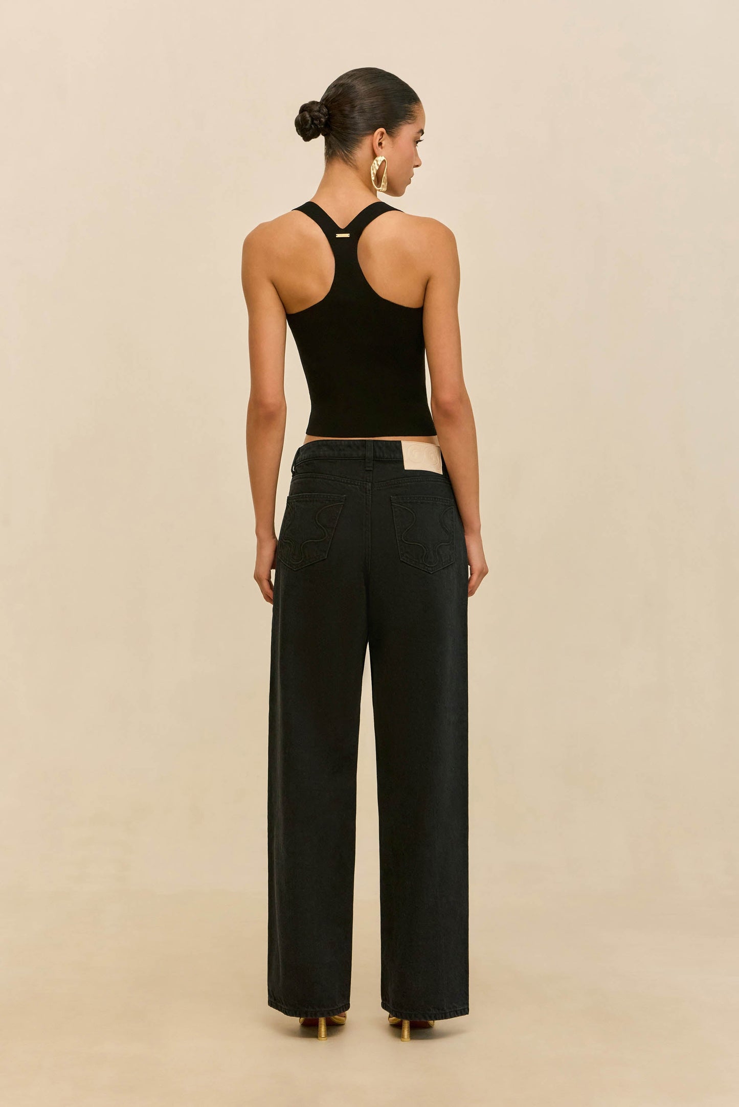 CRAWFORD KNIT TOP - BLACK