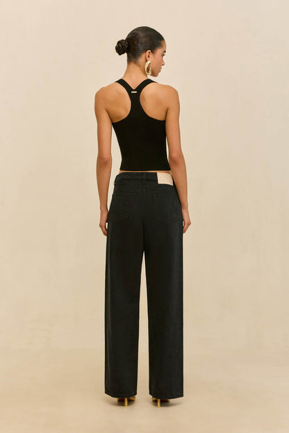 CRAWFORD KNIT TOP - BLACK