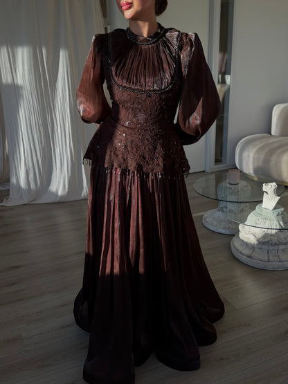 The Diora dress brown