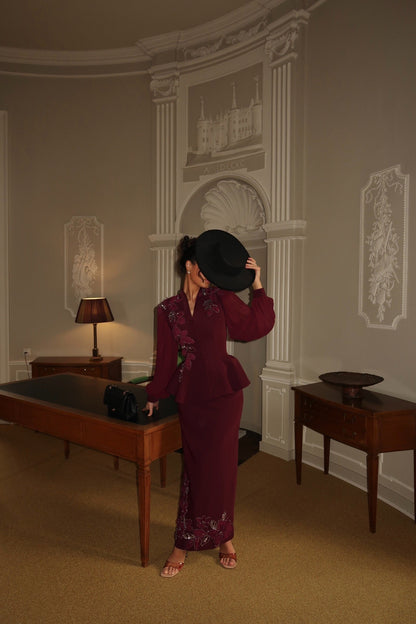 The Leonora suit plum