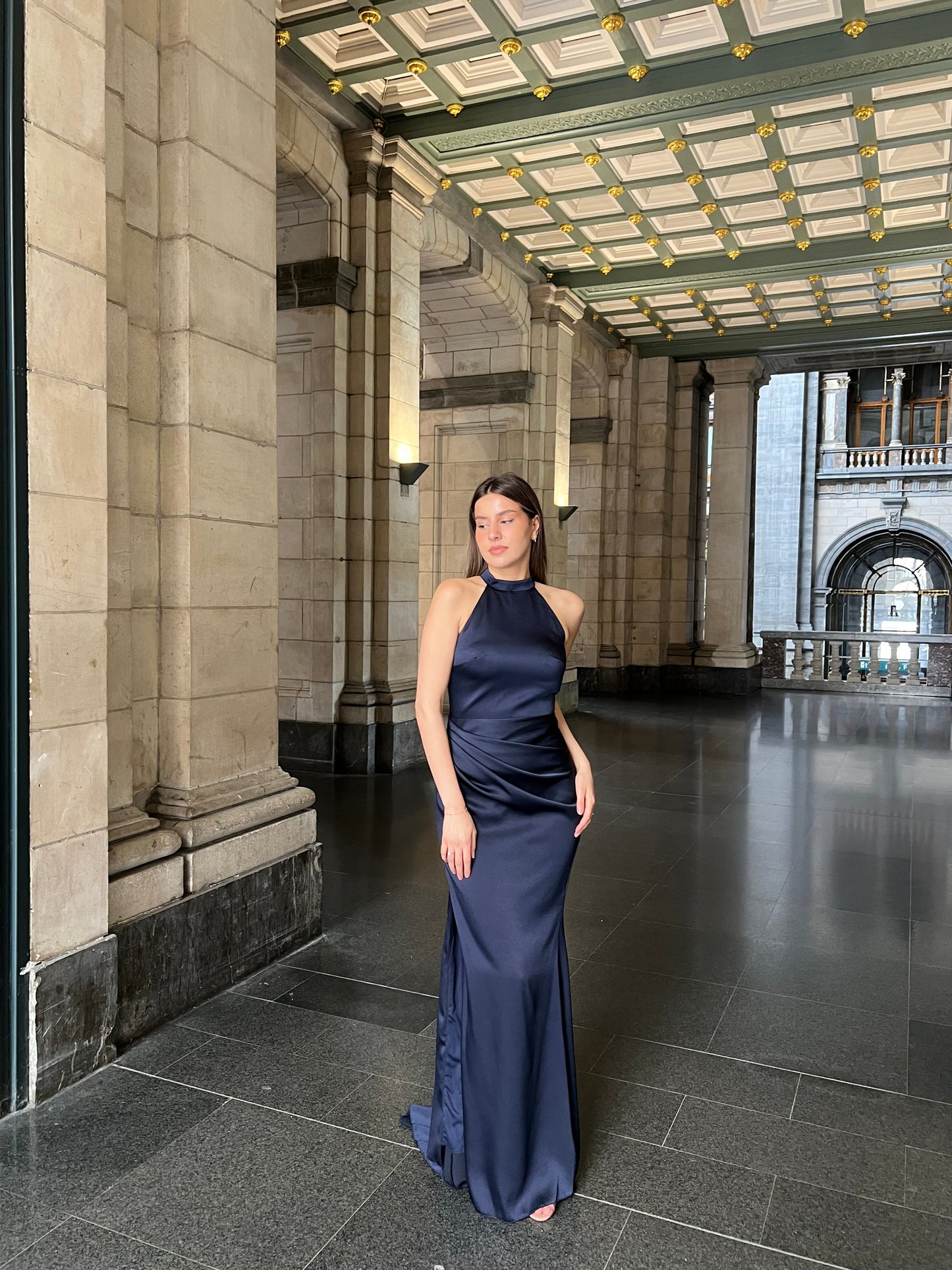 The Sophie dress navy blue