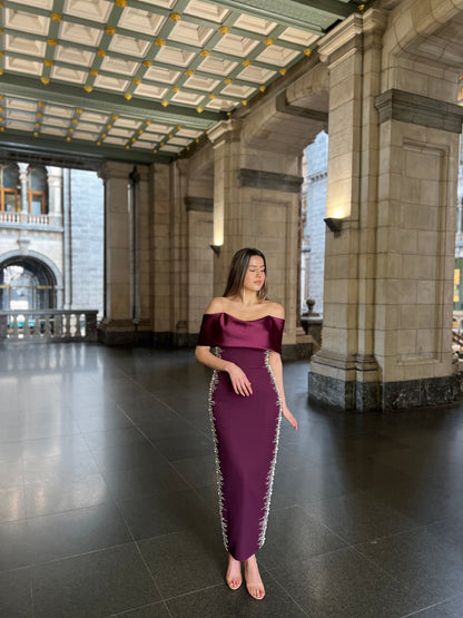 The Meral dress purple