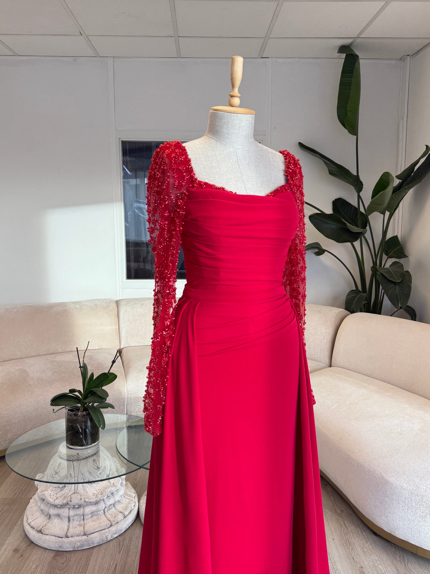 The Asena dress red