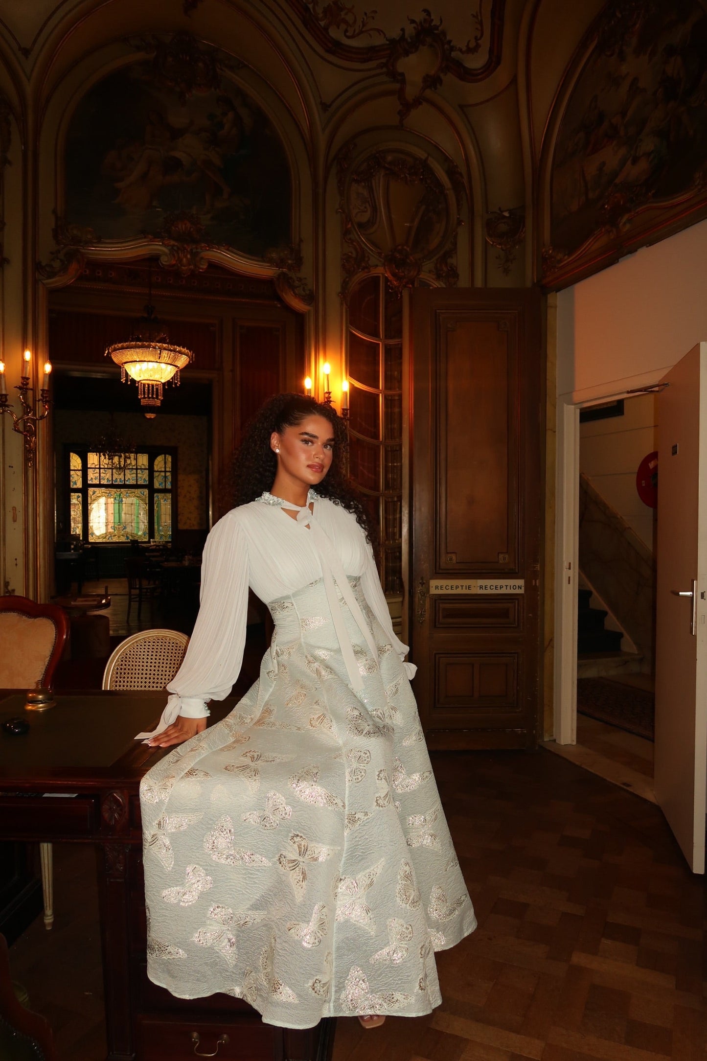 The Flora dress baby blue