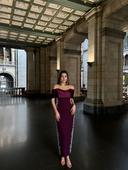 The Meral dress purple