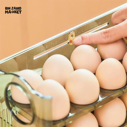 30-Grid Egg Storage Box, Large Capacity, Transparent Egg Container