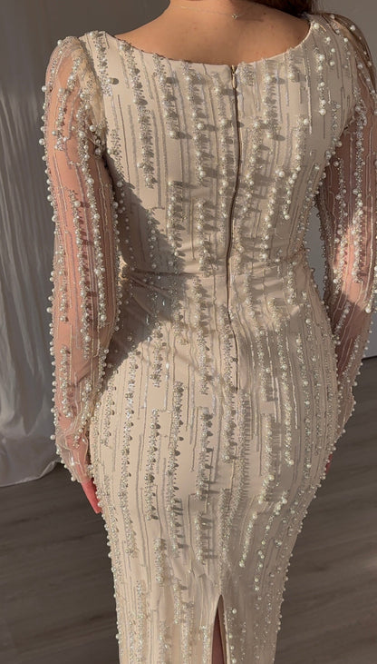 The Amasa dress beige