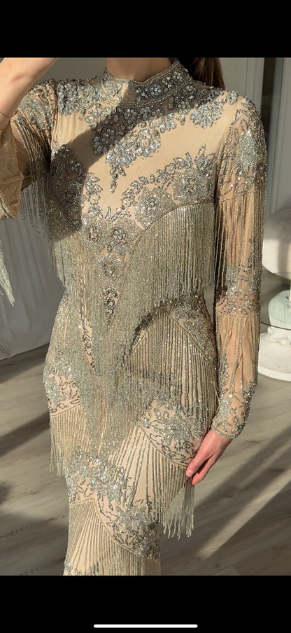 The Layla dress beige
