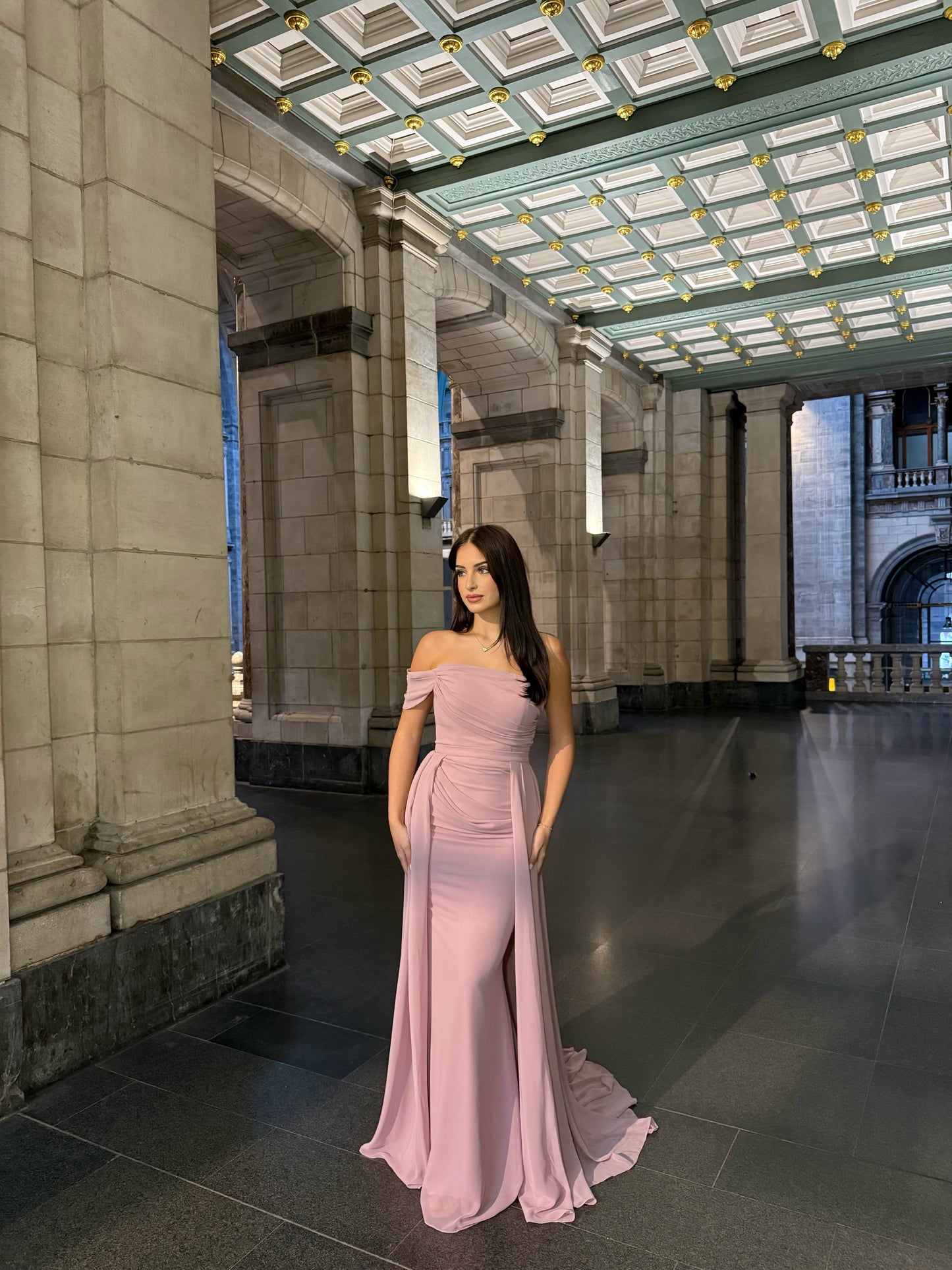 The Elvana dress soft pink