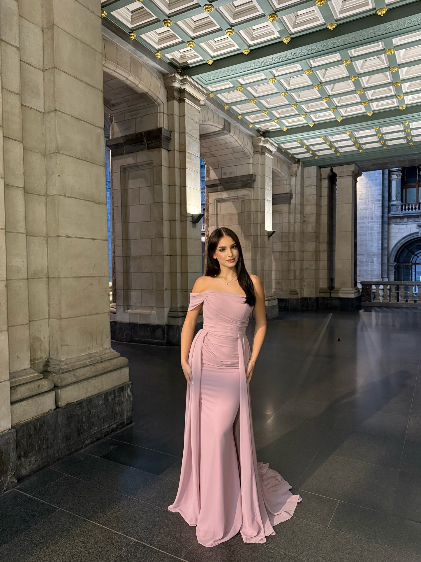 The Elvana dress soft pink