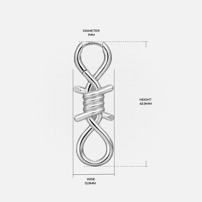 BOUND INFINITY EARRINGS