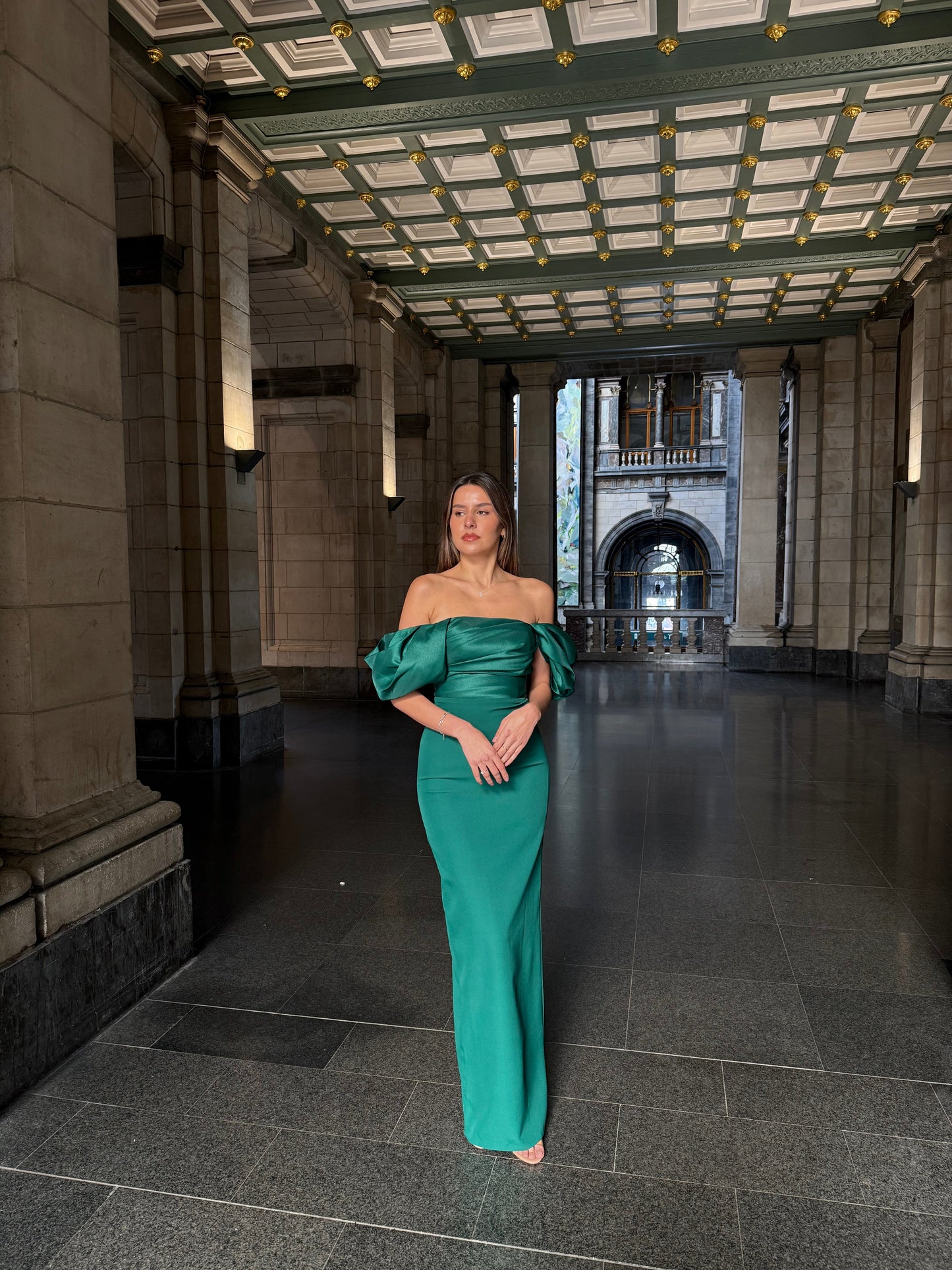 The Coco dress green