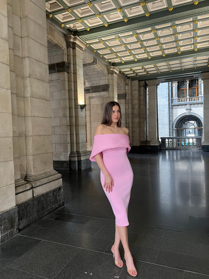 The Marielle dress pink