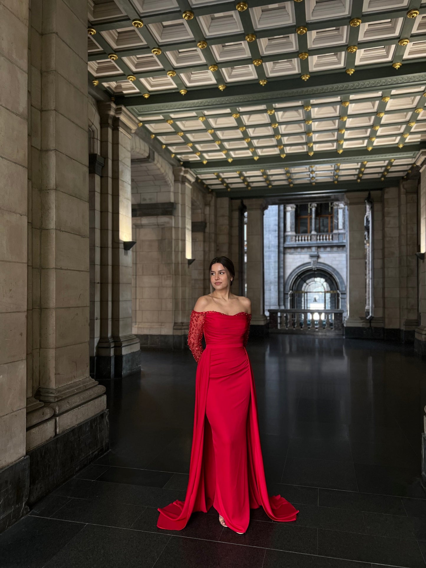 The Asiya dress red