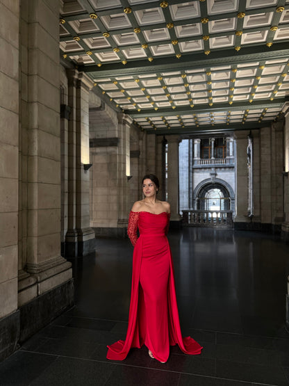 The Asiya dress red