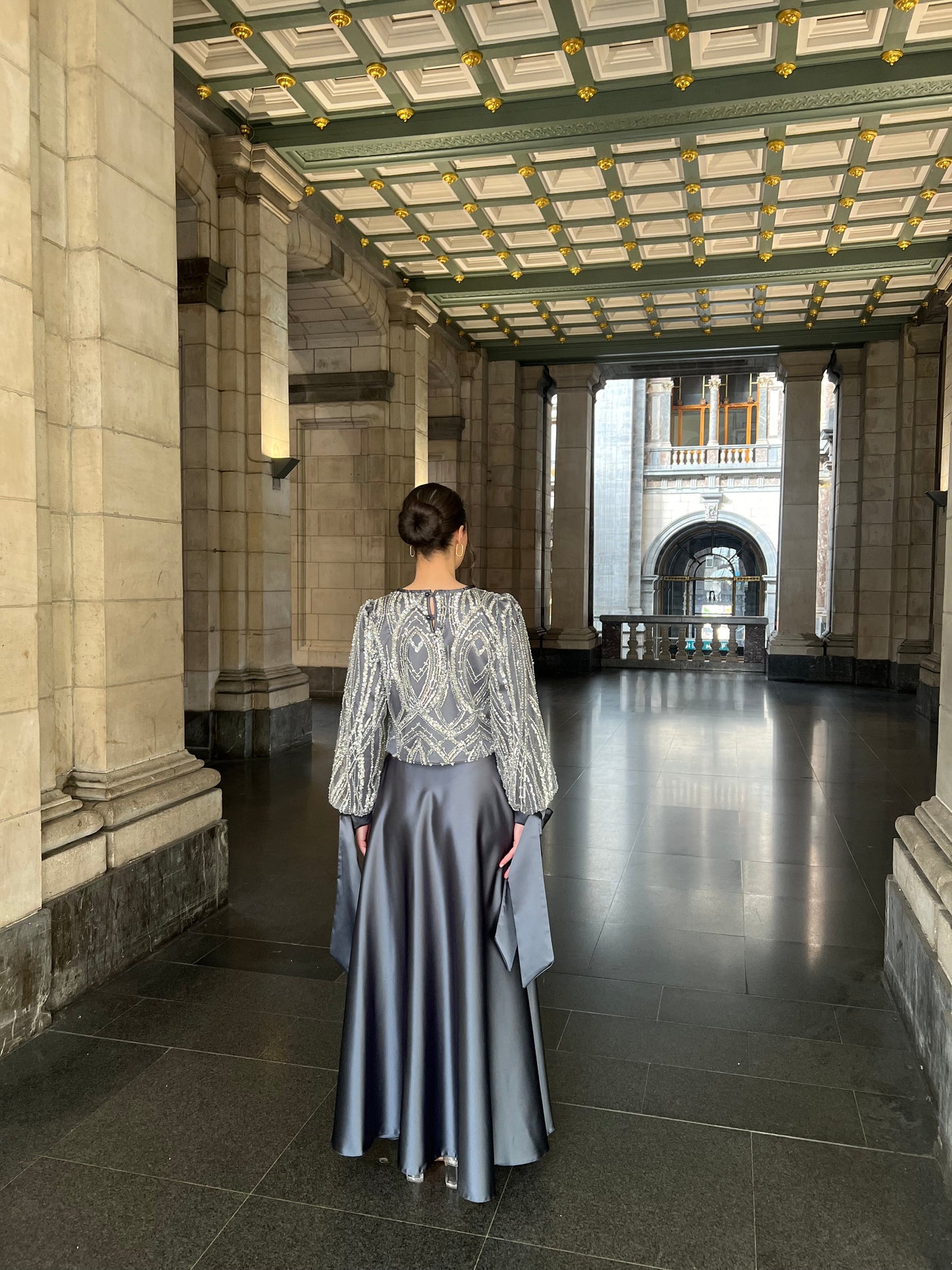 The Azeira two pieces set grey