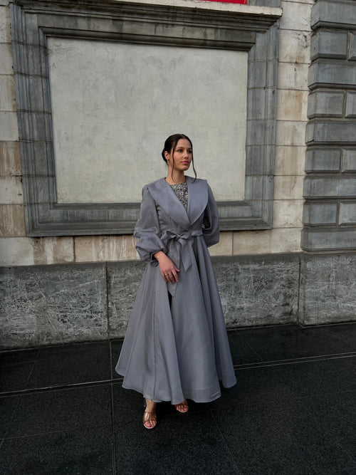 The Roza dress grey