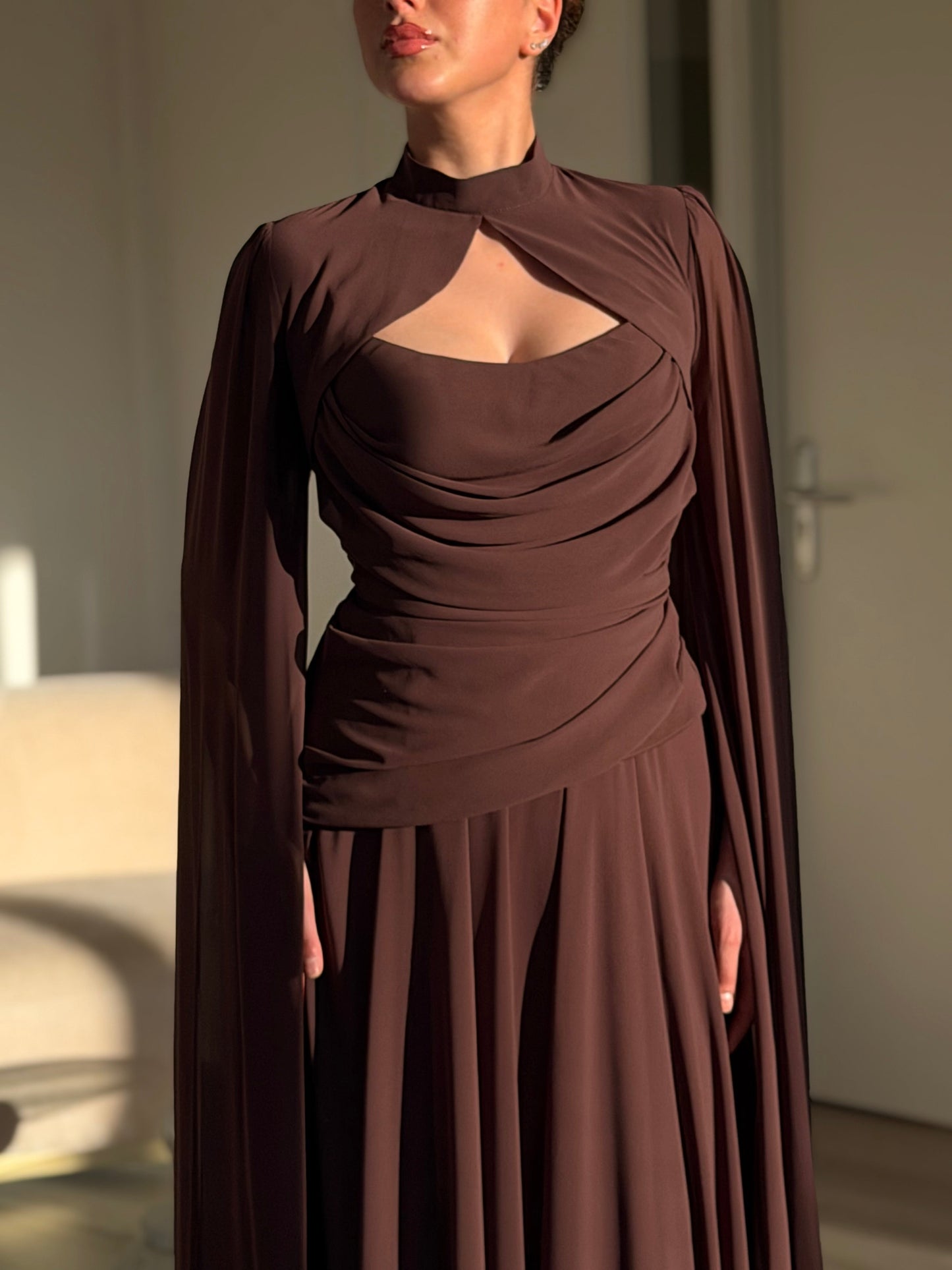 The Mislana dress brown
