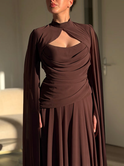 The Mislana dress brown