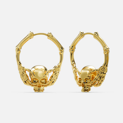 BONEGRIP SKULL EARRINGS