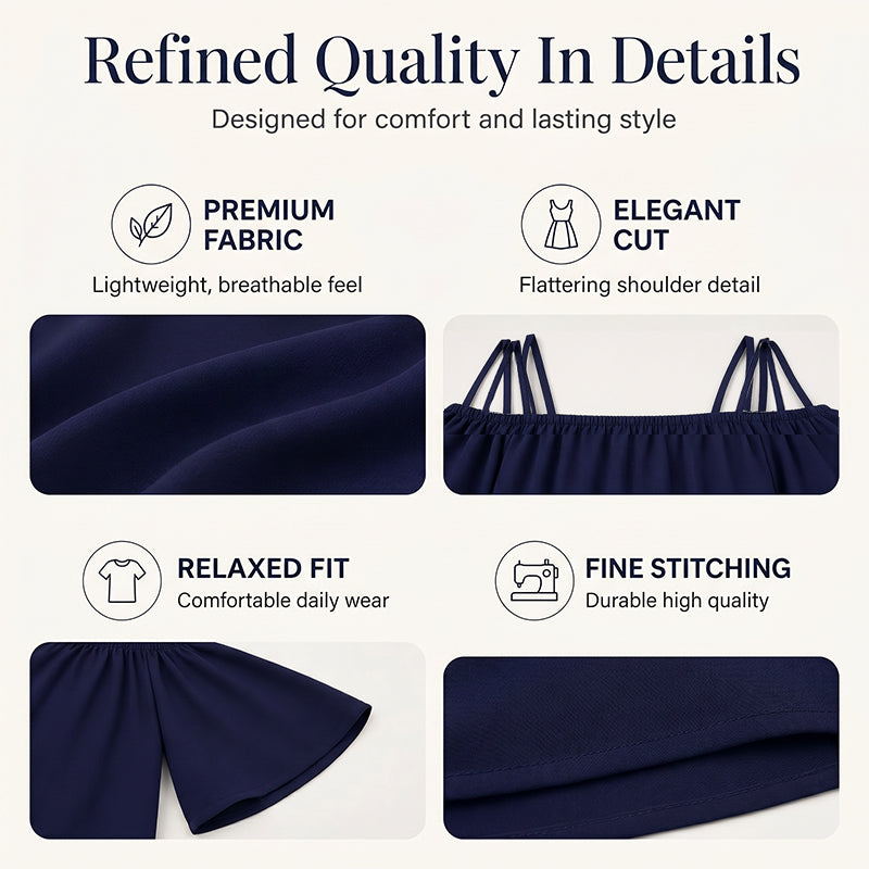 👗 Women's Elegant Solid Color Mini Dress