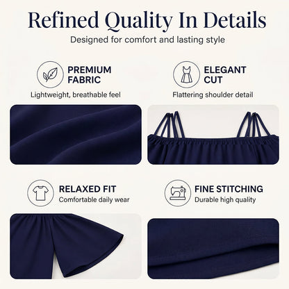 👗 Women's Elegant Solid Color Mini Dress