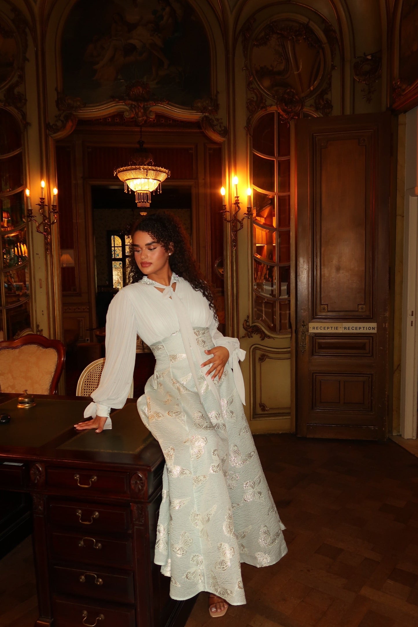 The Flora dress baby blue