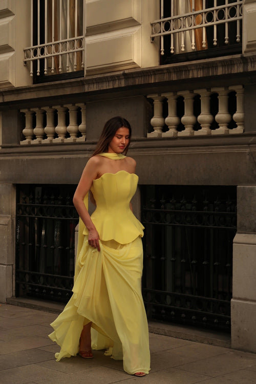 The Denola dress yellow
