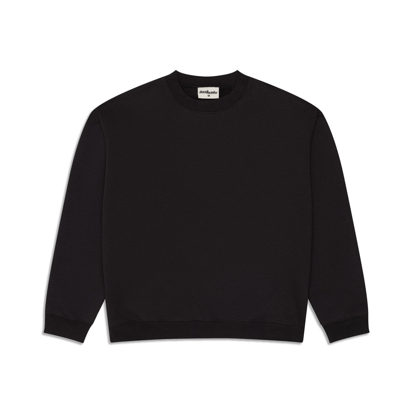 350 GSM 'Black' Fleece Crewneck