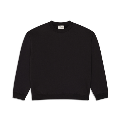 350 GSM 'Black' Fleece Crewneck