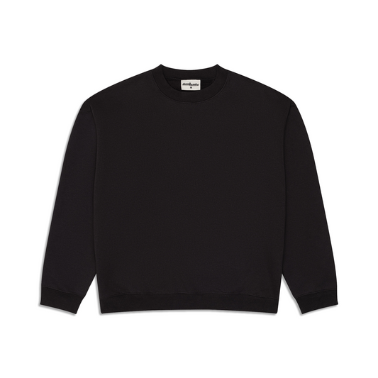 350 GSM 'Black' Fleece Crewneck