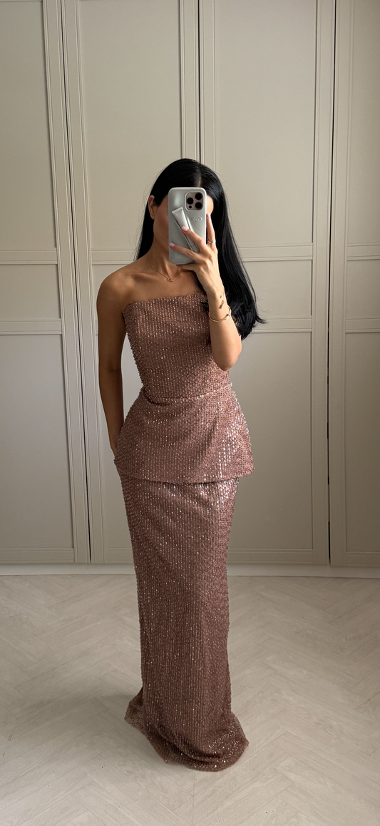 The Shahen two pieces set beige