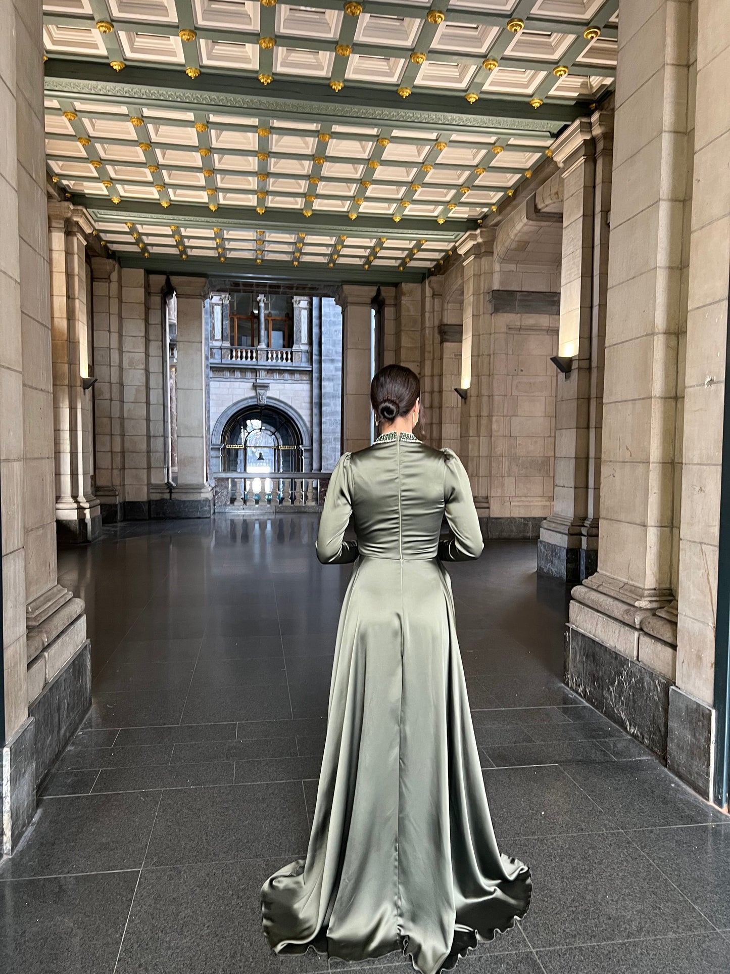 The Nasira dress green