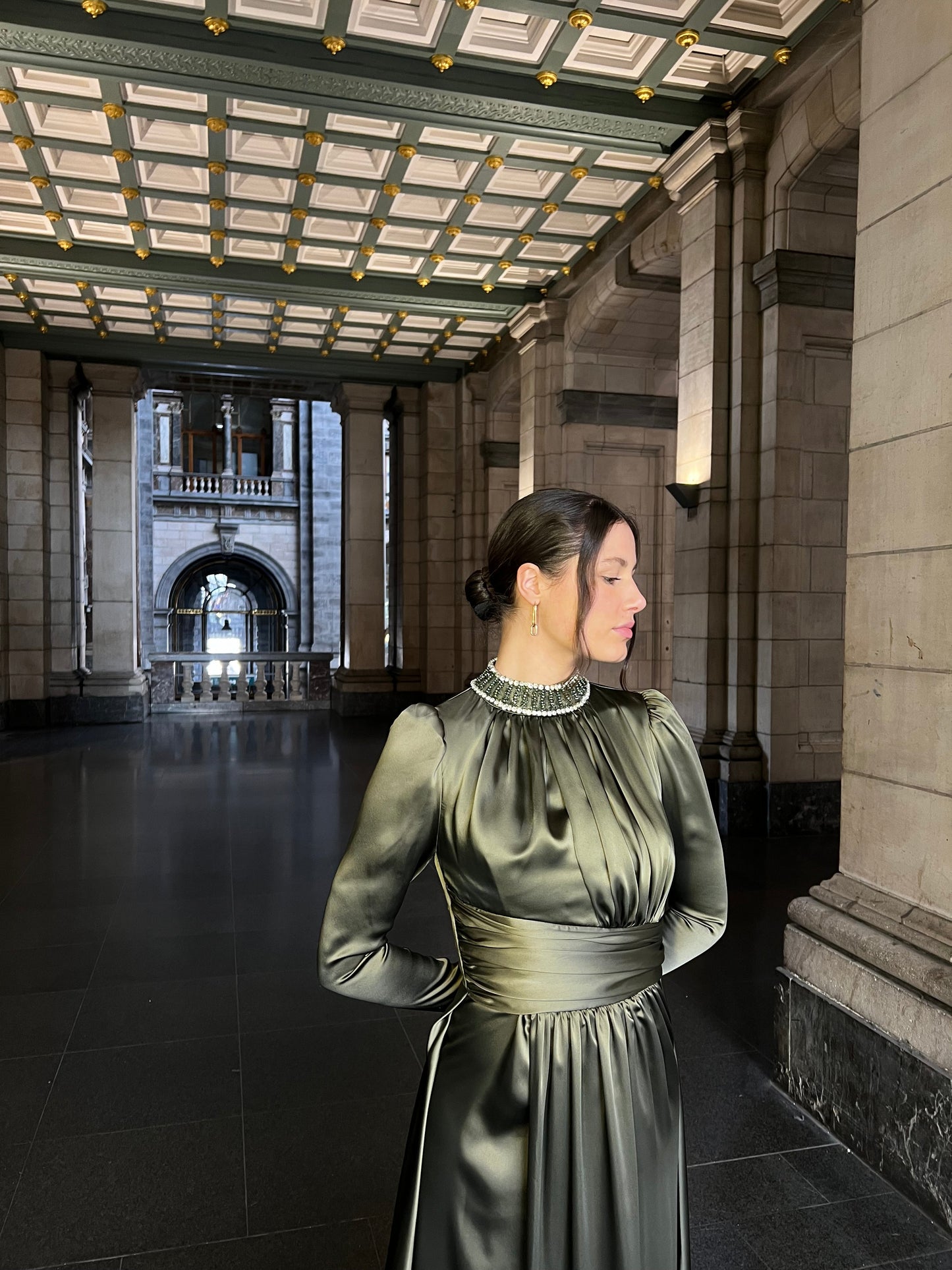 The Nasira dress green