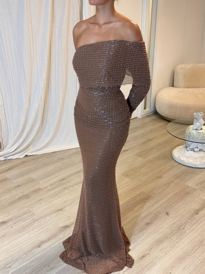 The Mayal dress caramel