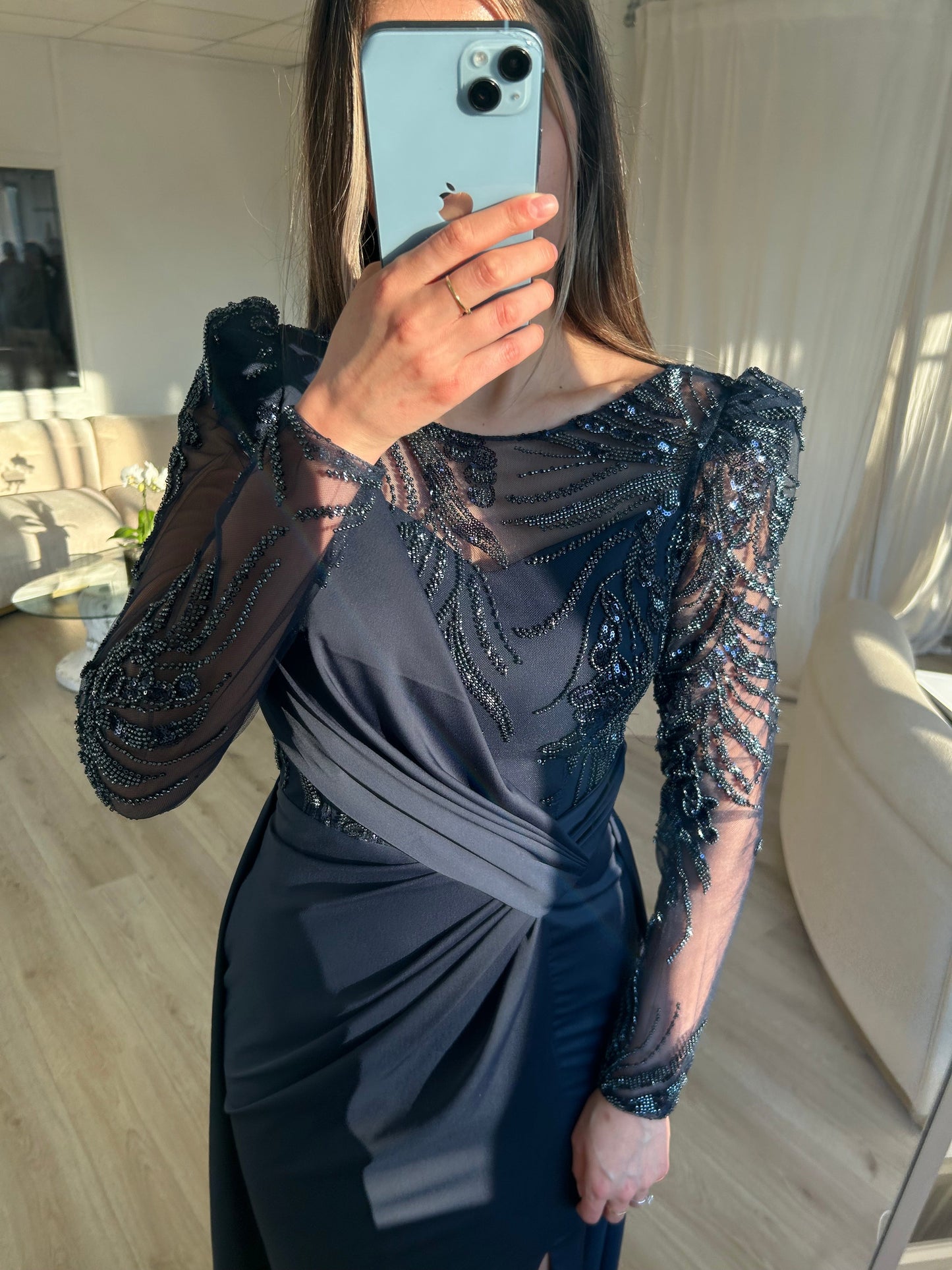 The Sura dress blue