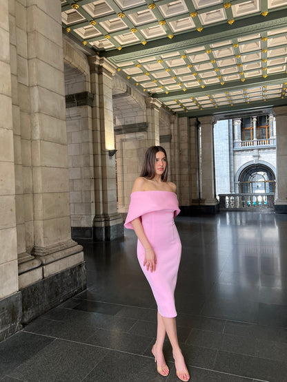 The Marielle dress pink