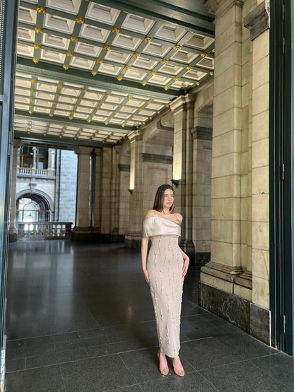 The Mersa dress beige