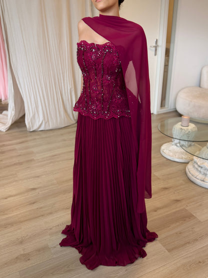 The Arya dress plum