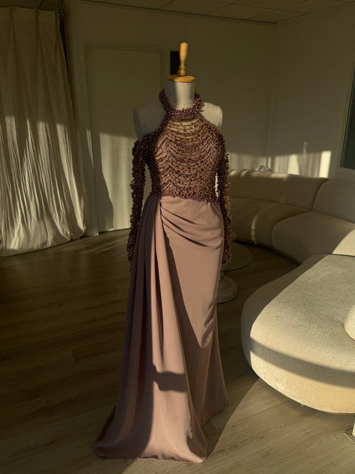 The Pearla dress brown