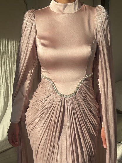 The Solena dress soft pink