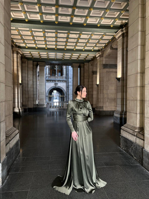 The Nasira dress green