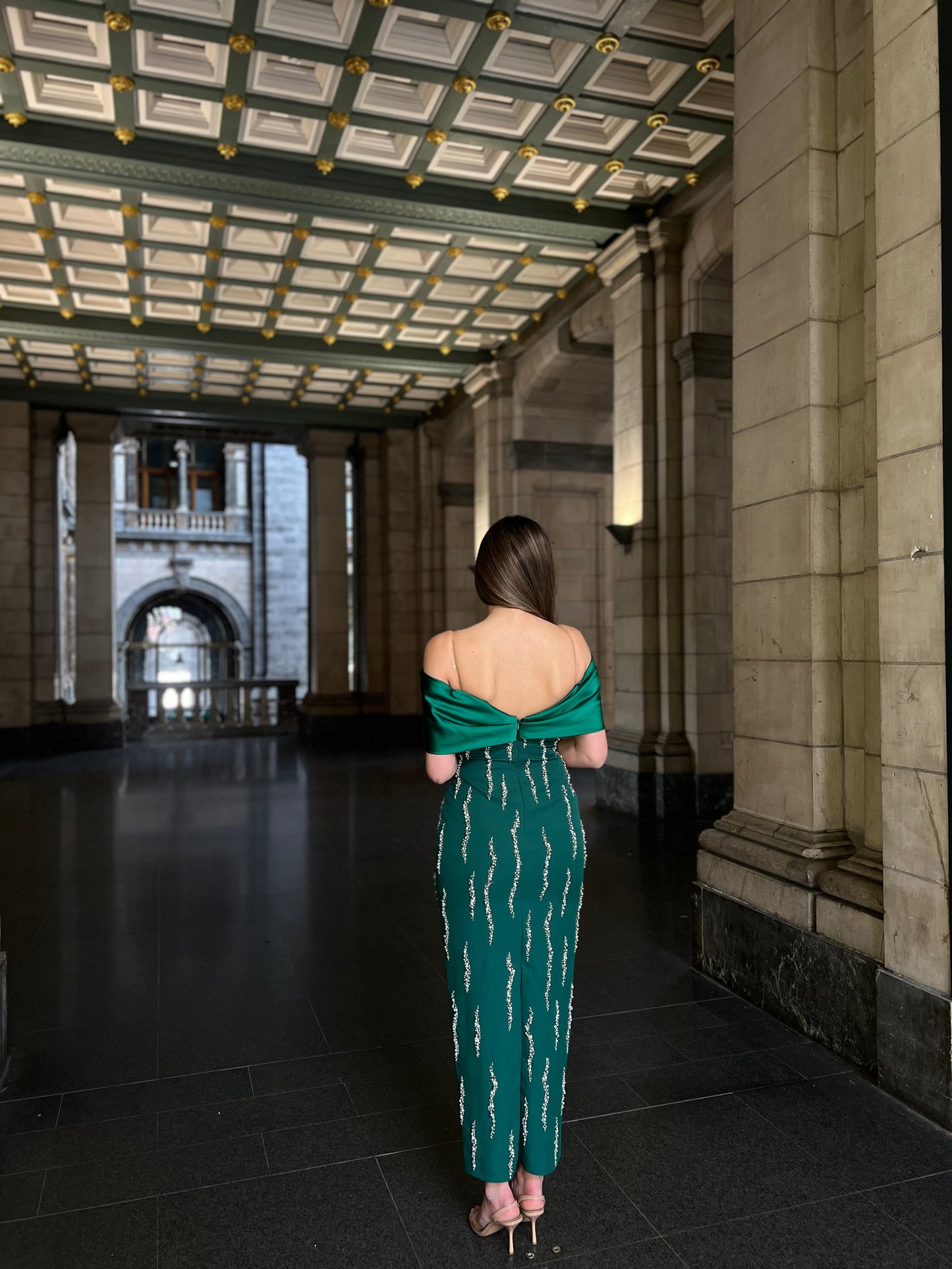 The Mersa dress green