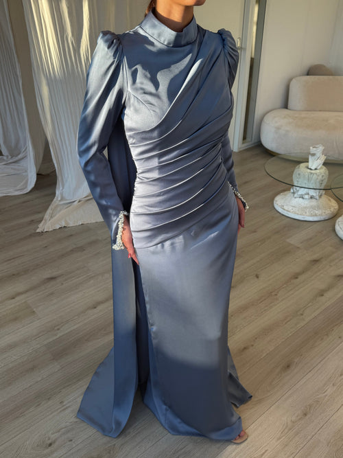 The Duygu dress blue