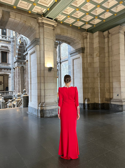 The Azura dress red
