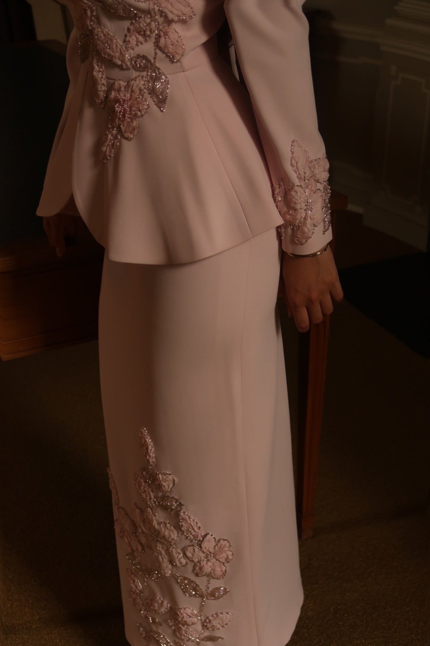 The Vivienne dress soft pink