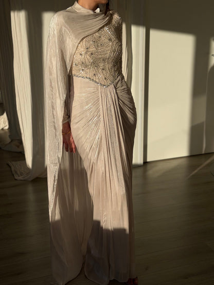 The Gül dress beige